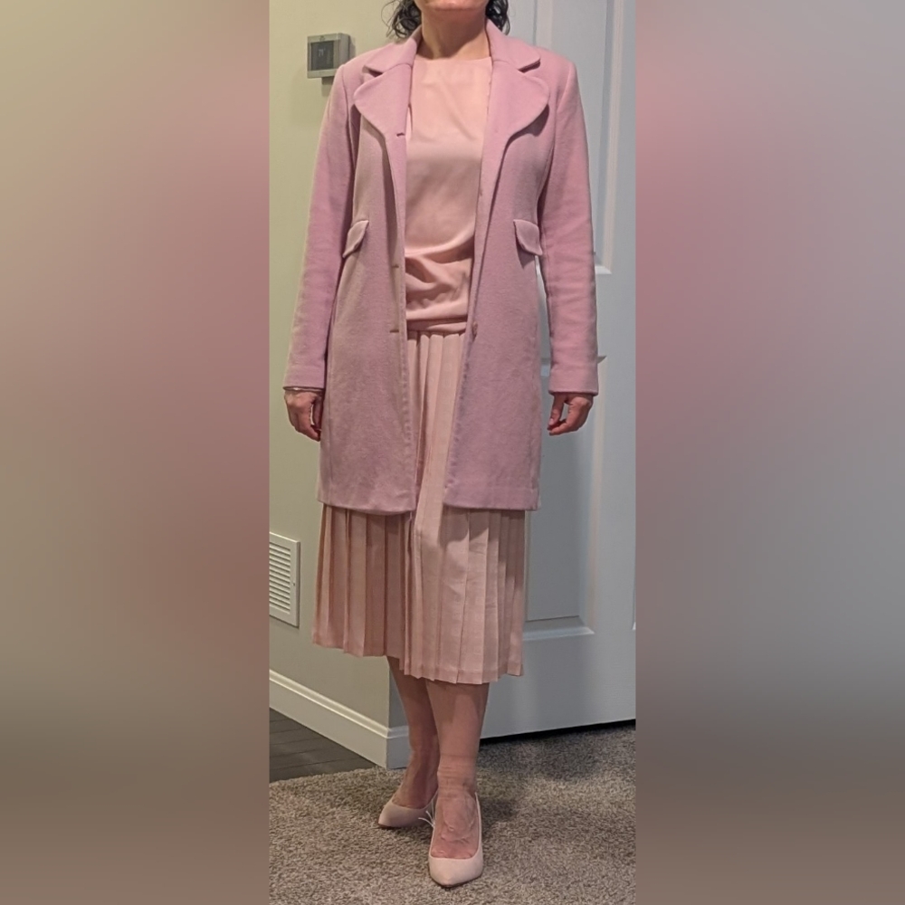 Moda International Blush Pink Trench Coat